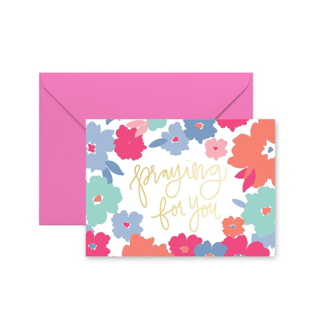 Praying For You Floral Greeting Card