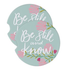 Be Still and Know Car Coaster Set