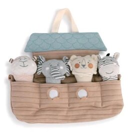 Noah's Ark with Squeakers Plush Toy Set