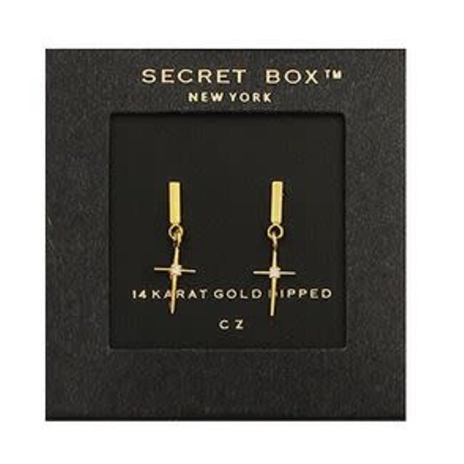 Bar Cross Earrings