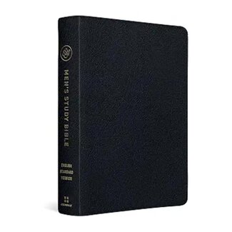 ESV Men's Study Bible - Genuine Leather, Black