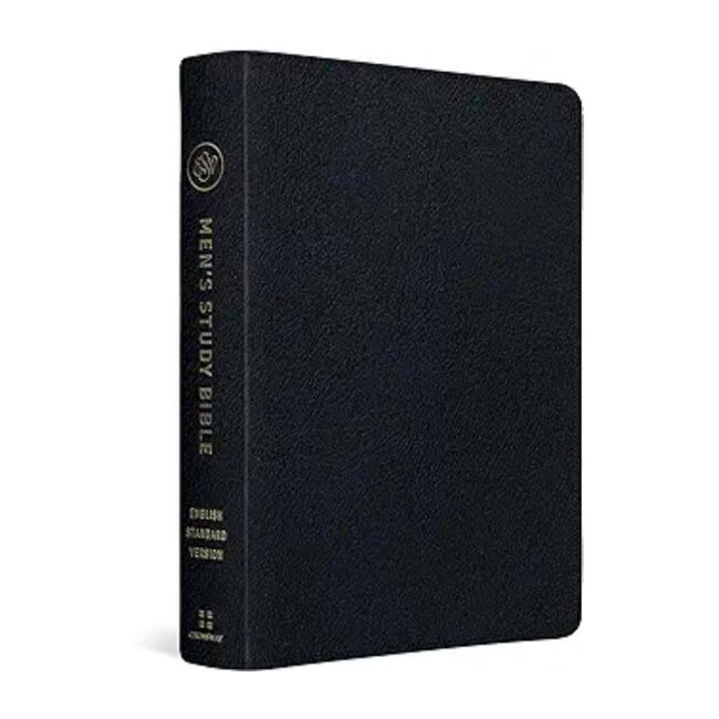 ESV Men's Study Bible - Genuine Leather, Black