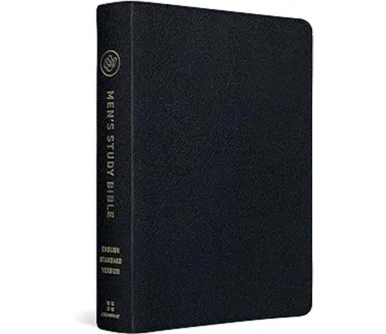 ESV Men's Study Bible - Genuine Leather, Black