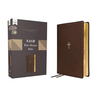 NASB, Wide Margin Bible, Leathersoft, Brown, Red Letter, 1995 Text, Comfort Print