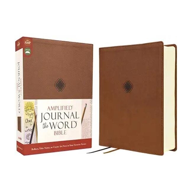 Amplified Journal the Word Bible, Leathersoft, Brown