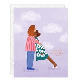 You Can Lean On Me Encouragement Card