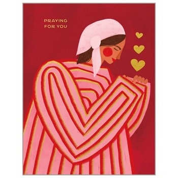 Girl in Striped Shirt Friendship + Love Card
