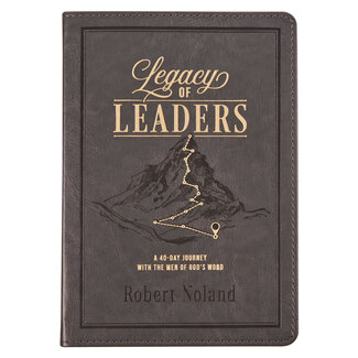 Legacy of Leaders Gray Faux Leather Devotional