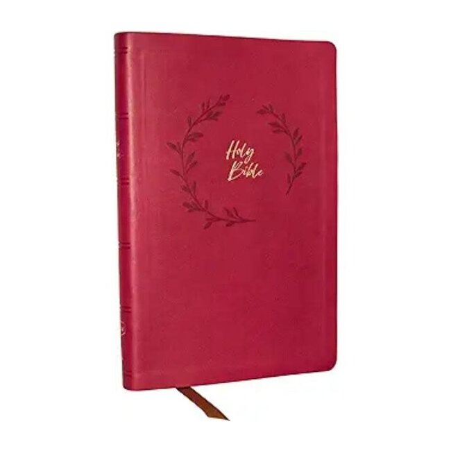 KJV Holy Bible, Value Ultra Thinline, Pink Leathersoft, Red Letter, Comfort Print