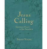 Sarah Young Jesus Calling, Large Text Teal Leathersoft, with Full Scriptures