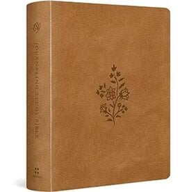 ESV Journaling Study Bible - TruTone® over Board, Nubuck Caramel