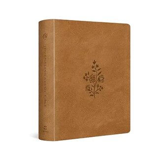 ESV Journaling Study Bible - TruTone® over Board, Nubuck Caramel