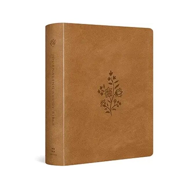 ESV Journaling Study Bible - TruTone® over Board, Nubuck Caramel