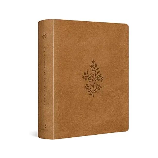 ESV Journaling Study Bible - TruTone® over Board, Nubuck Caramel