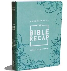 The Bible Recap: A One-Year Guide to Reading and Understanding the Entire Bible, Deluxe Edition - Sage Floral Imitation Leather