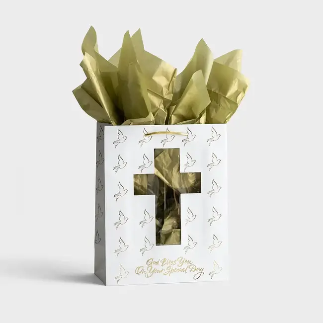 God Bless You on Your Special Day Gift Bag with Tissue Paper