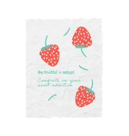 Be Fruitful + Adopt | Christian Baby Adoption Greeting Card - Blank Inside