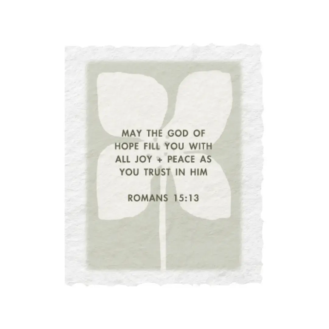 Joy + Peace Romans 15:13 | Christian Religious Greeting Card