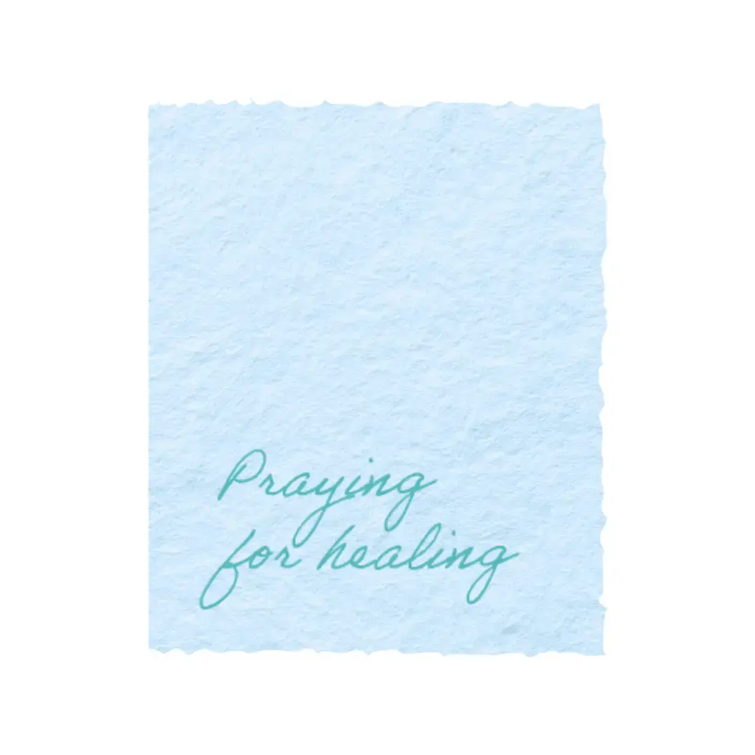 Praying for healing | Religious Christian Greeting Card