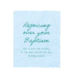 Rejoicing over your Baptism | Christian Greeting Card