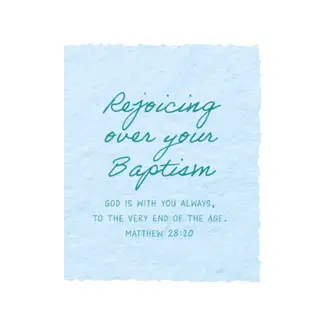 Rejoicing over your Baptism | Christian Greeting Card