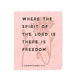 There is Freedom | Christian Religious Greeting Card