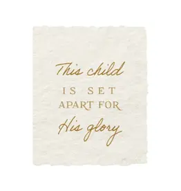 This Child Is Set Apart |  Baby Religious Greeting Card