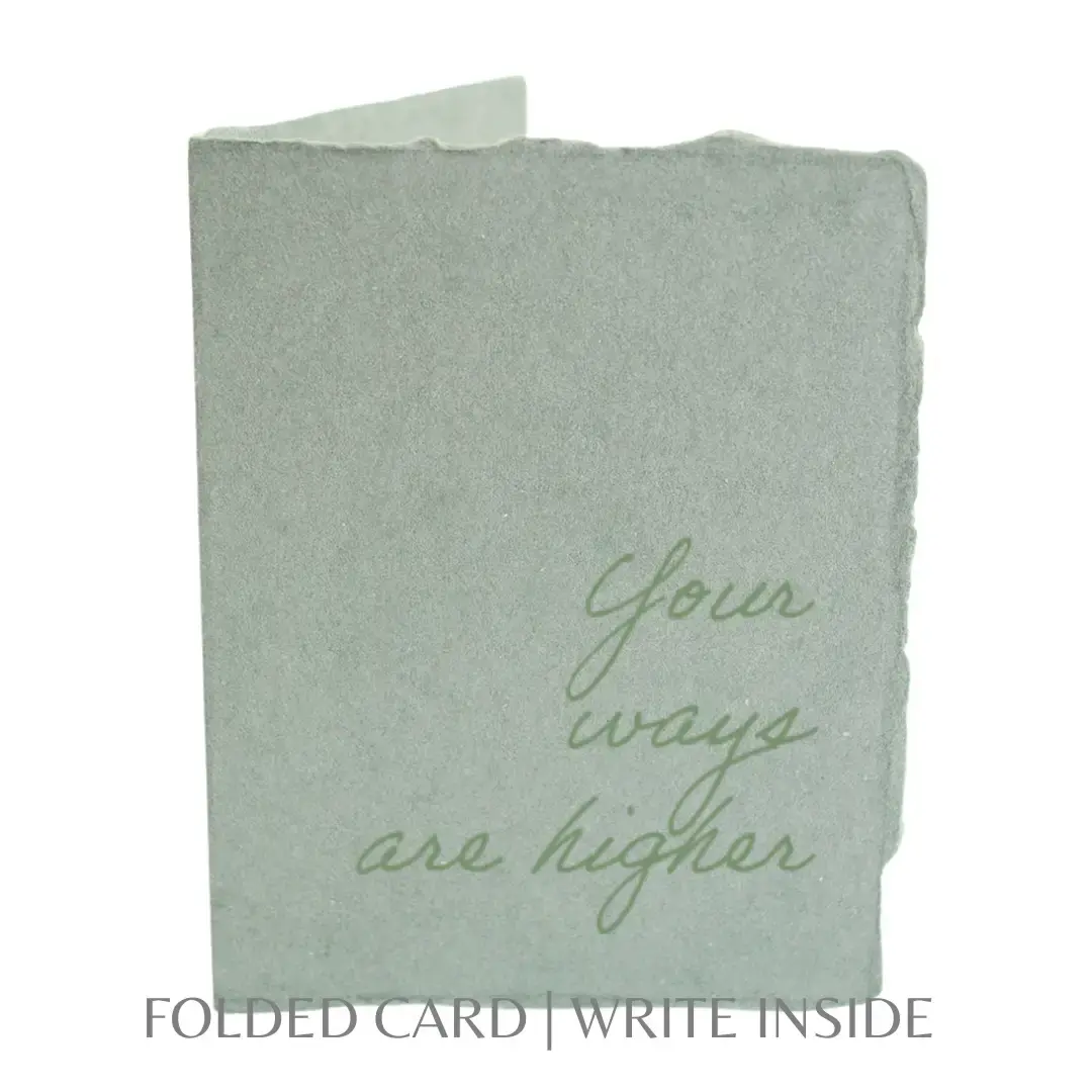 Your ways are higher | Religious Christian Greeting Card
