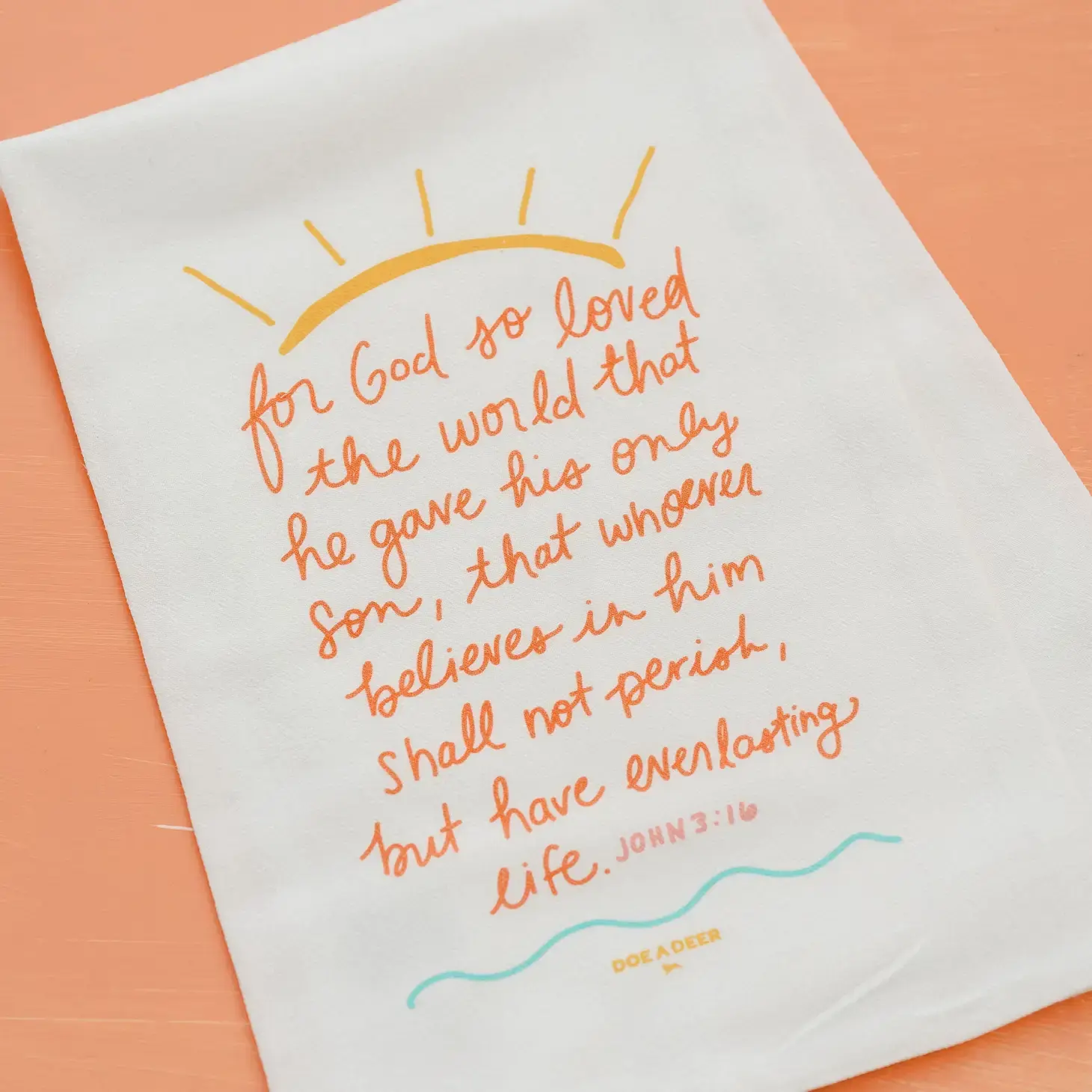 For God So Loved Classic Kitchen Towel | Easter