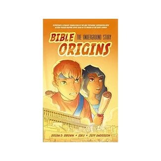 Brian Brown Bible Origins (New Testament + Graphic Novel Origin Stories), Hardcover, Orange