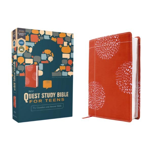 NIV, Quest Study Bible for Teens, Leathersoft, Coral, Comfort Print