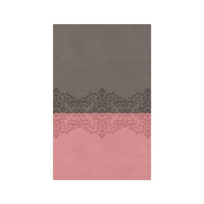 NIV, Quest Study Bible, Leathersoft, Gray/Pink, Thumb Indexed, Comfort Print