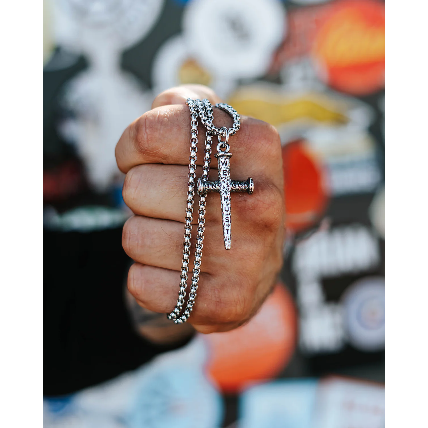 In God We Must Cross Necklace