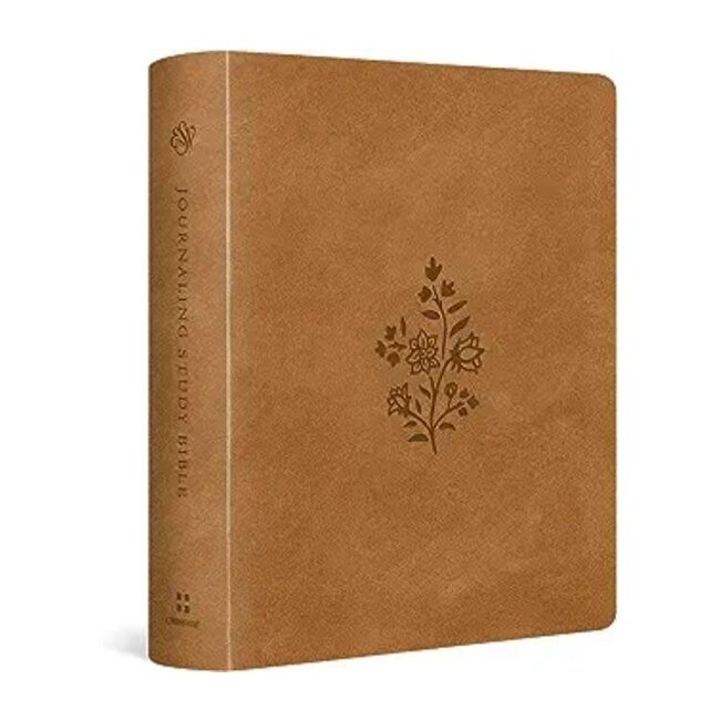 ESV Journaling Study Bible - TruTone® over Board, Nubuck Caramel