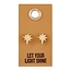 Leather Tag Earrings -