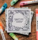 Scripture Memory Cards - Coloring Floral