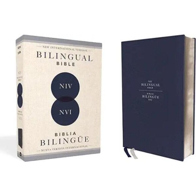 NIV/NVI Biblia Bilingüe, Leathersoft, Azul (Bilingual Bible Leathersoft, Navy)