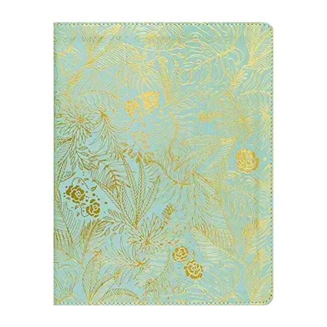 NIV, Journal the Word Bible for Women (Perfect for Note-Taking), Leathersoft, Teal, Red Letter, Comfort Print