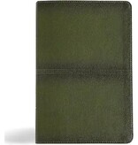 CSB Men's Daily Bible, Olive Leathertouch, Indexed