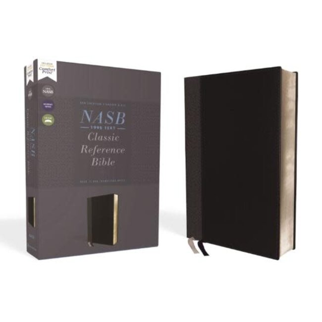 NASB, Classic Reference Bible, Leathersoft, Black, Red Letter, 1995 Text, Comfort Print