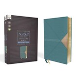 NASB, Thinline Bible, Large Print, Leathersoft, Teal, Comfort Print