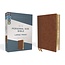 NIV, Personal Size Bible, Large Print, Leathersoft, Brown, Red Letter Edition, Comfort Print