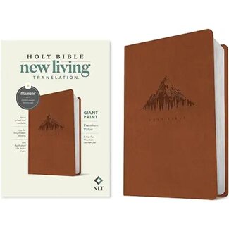 TYNDALE NLT Giant Print Premium Value Bible, Filament-Enabled Edition (LeatherLike, British Tan Mountain)