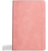 CSB Thinline Bible, Blush SuedeSoft LeatherTouch, Red Letter,