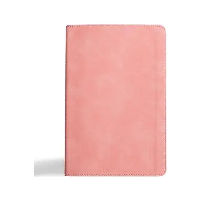 CSB Thinline Bible, Blush SuedeSoft LeatherTouch, Red Letter,