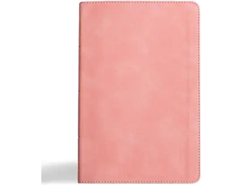 CSB Thinline Bible, Blush SuedeSoft LeatherTouch, Red Letter,