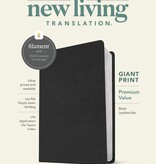 NLT Giant Print Premium Value Bible, Black LeatherLike, Filament Enabled Edition