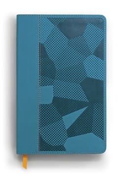 NLT Kids Bible, Thinline Reference Edition, Camo Blue LeatherLike, Red Letter