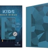 NLT Kids Bible, Thinline Reference Edition, Camo Blue LeatherLike, Thumb Indexed, Red Letter