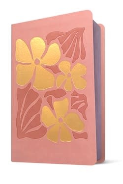 NLT Kids Bible, Thinline Reference Edition, Leatherlike, Tropical Flowers Dusty Pink, Red Letter